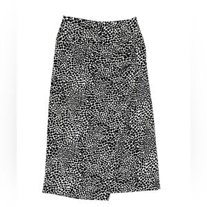Norma Kamali Black and White Midi Bodycon Skirt XS